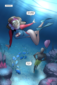 They swim and they fish, but that's what I do all year round.'